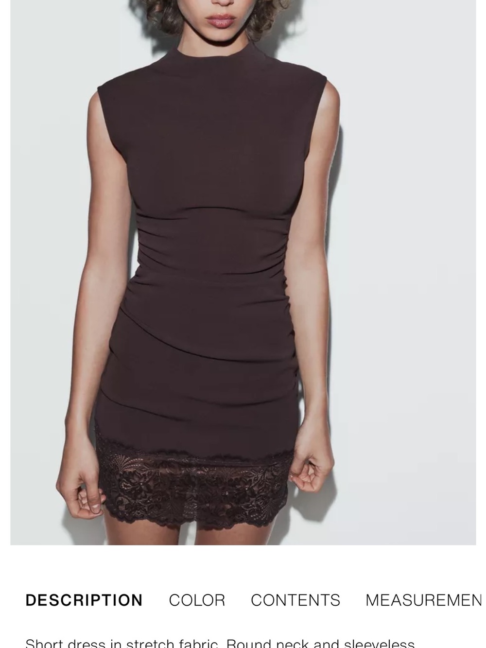 Zara Terez Sleeveless Lace-Hem Mini Dress - Black